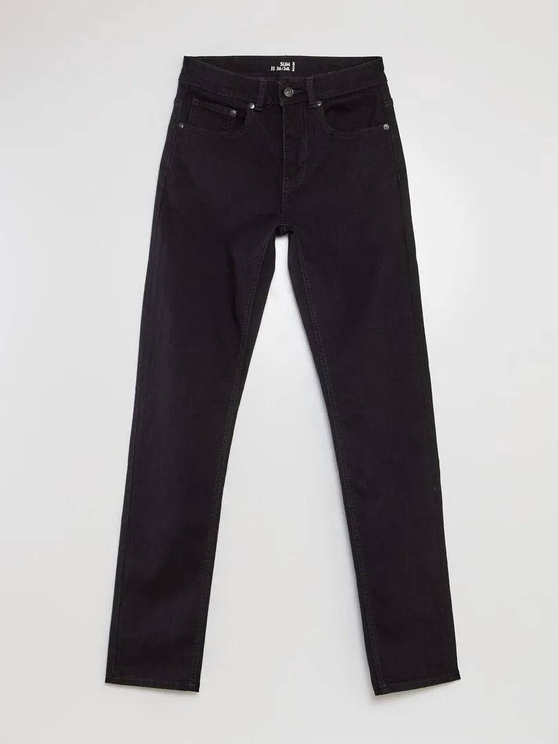 VAQUERO SLIM CON 5 BOLSILLOS  L34  NEGRO